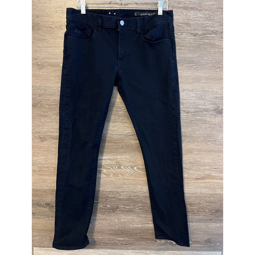 Armani Exchange Womens Black Jeans Size 32 Skinny